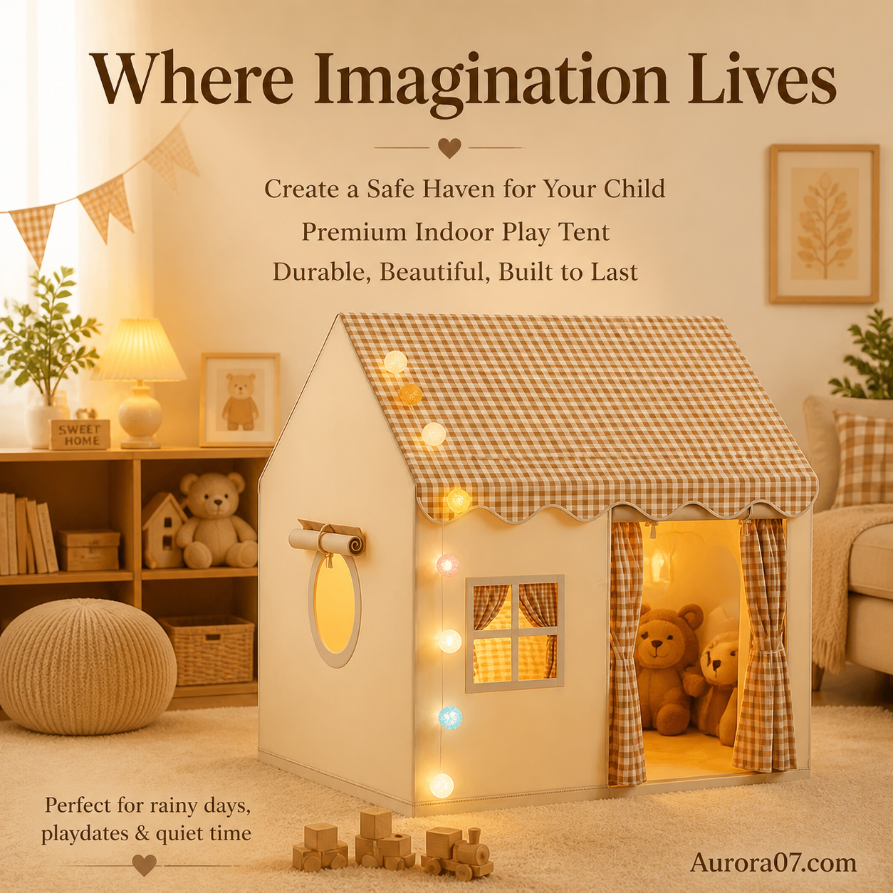 🏆LAST DAY 40% OFF🏠Children's Play Tent Castle✨