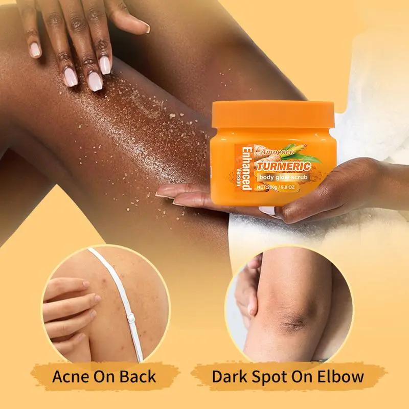 ✨ 50% OFF NOW! ⏰ Turmeric Nourishing Scrub 280g - Infused with natural turmeric extract and moisturizing ingredients. Gently exfoliates while deeply hydrating the skin, leaving it smooth, supple, and radiant.