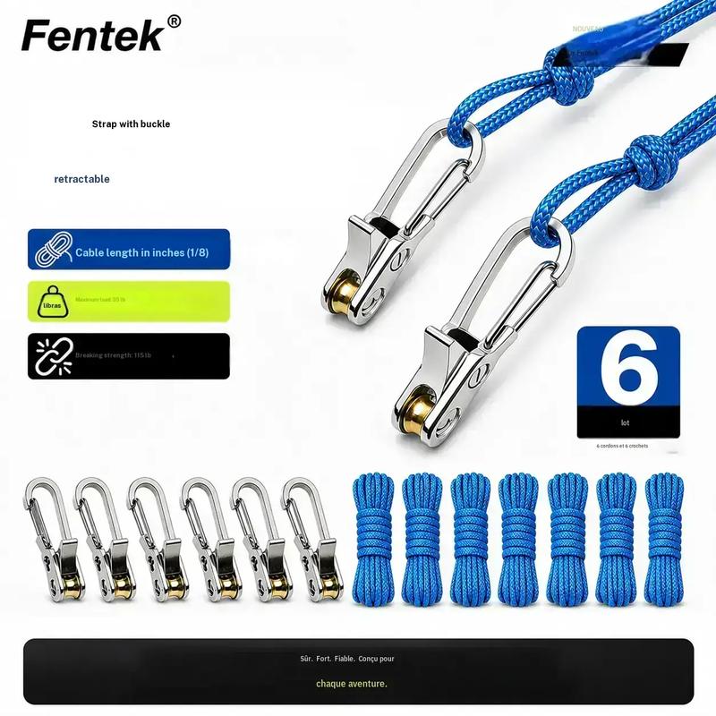 🏆LAST DAY 40% OFF OFF  Ropes with retractable buckle closure, adjustable fastening strap, new cord guides (2026), outdoor accessories, camping gear, boat covers, boat dampeners, tools, truck accessories, and more