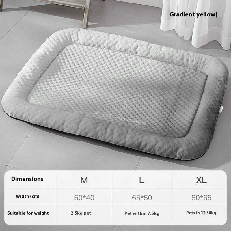 🔥LAST DAY SALE ONLY￡14.99!!❄Pet Cooling Mat for Dogs & Cats 🐾  Naturally Cool Ice-Silk Pad • Breathable, Washable & Soft 🌿  For Floors, Sofas & Car Travel • Multiple Sizes • Gradient Colours ☀️🐶🐱
