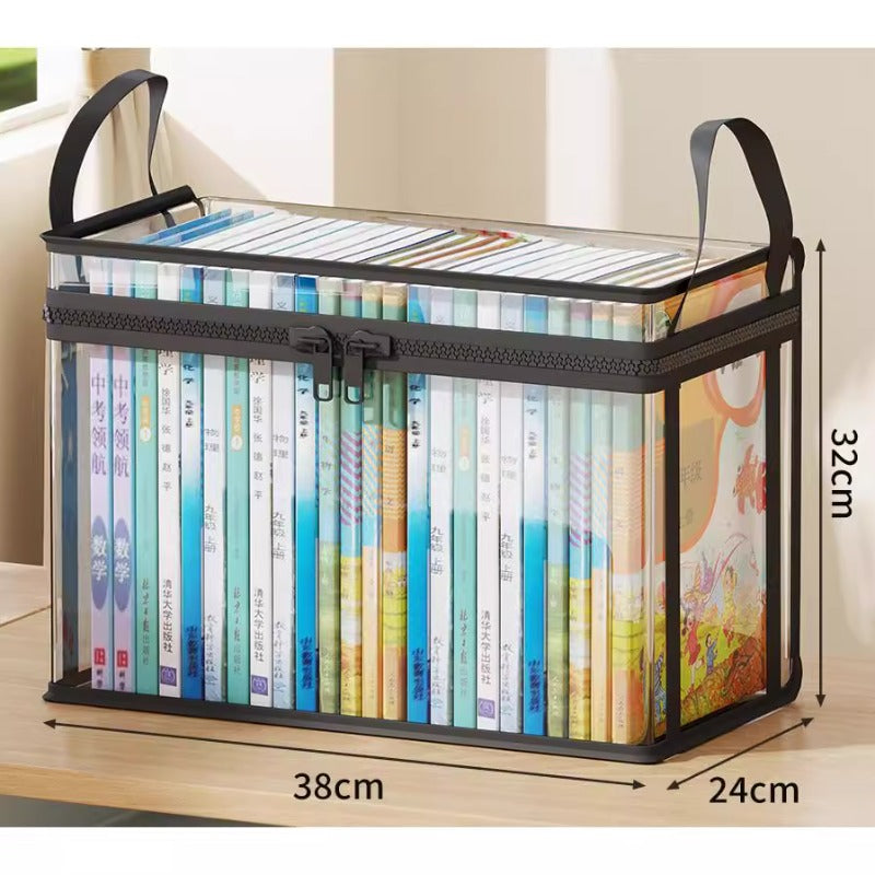 2026 New Large Comic Book Storage Box with Lid, Collapsible Clear Storage Bins with Handles  - Comic Book Bags