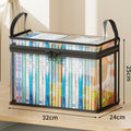 2026 New Large Comic Book Storage Box with Lid, Collapsible Clear Storage Bins with Handles  - Comic Book Bags