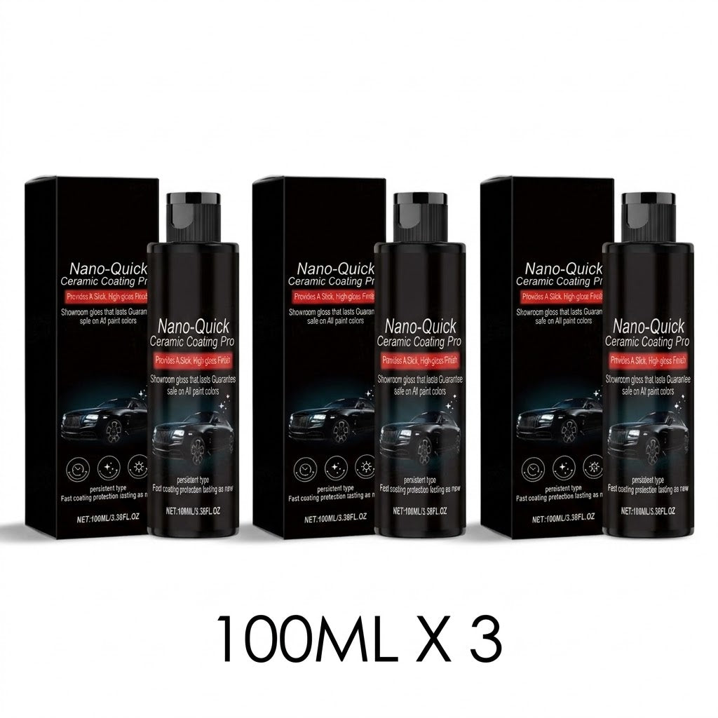2026 NEW Nano-Quick Ceramic Coating Pro - for Car Detail - Instant Mirror-Like Shine & Paint Protection - Waterless Wash & Wax,Safe on All Finishes- 100ML