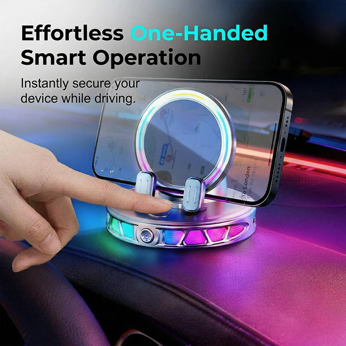 Car Phone Mount ✅ Auto-Clamping & Wireless Charging | Safe One-Hand Driving 🚗