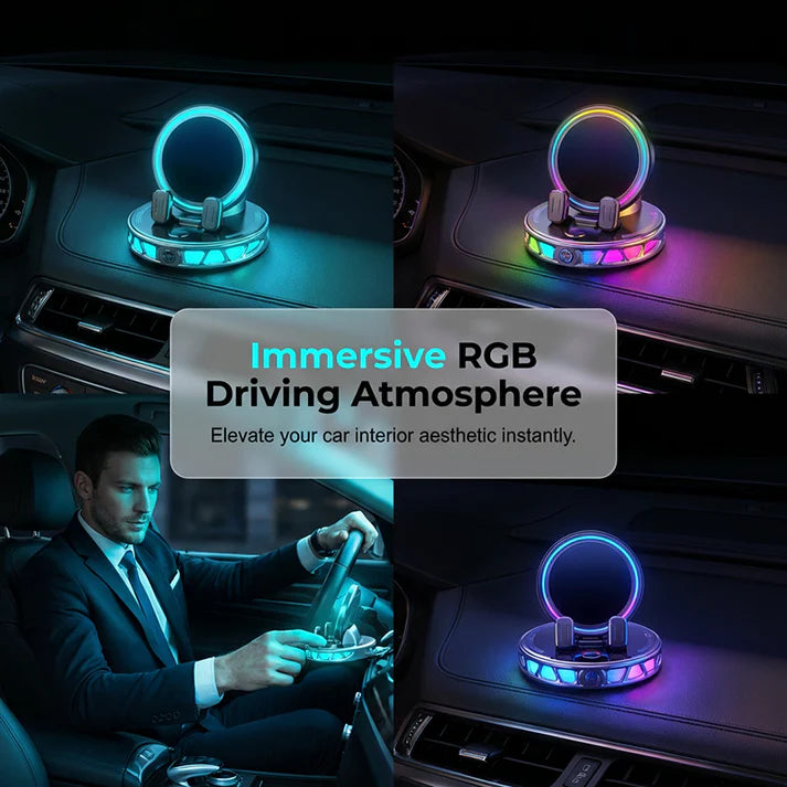Car Phone Mount ✅ Auto-Clamping & Wireless Charging | Safe One-Hand Driving 🚗