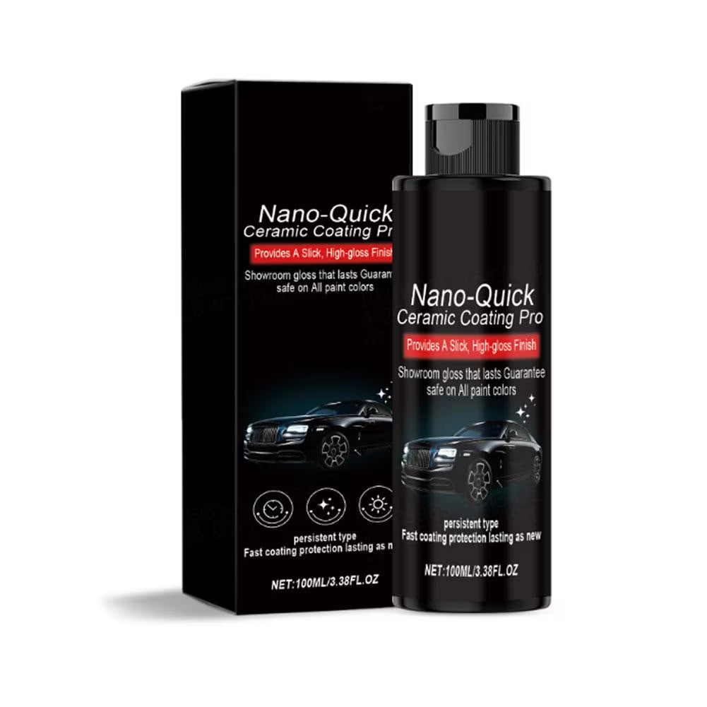 2026 NEW Nano-Quick Ceramic Coating Pro - for Car Detail - Instant Mirror-Like Shine & Paint Protection - Waterless Wash & Wax,Safe on All Finishes- 100ML
